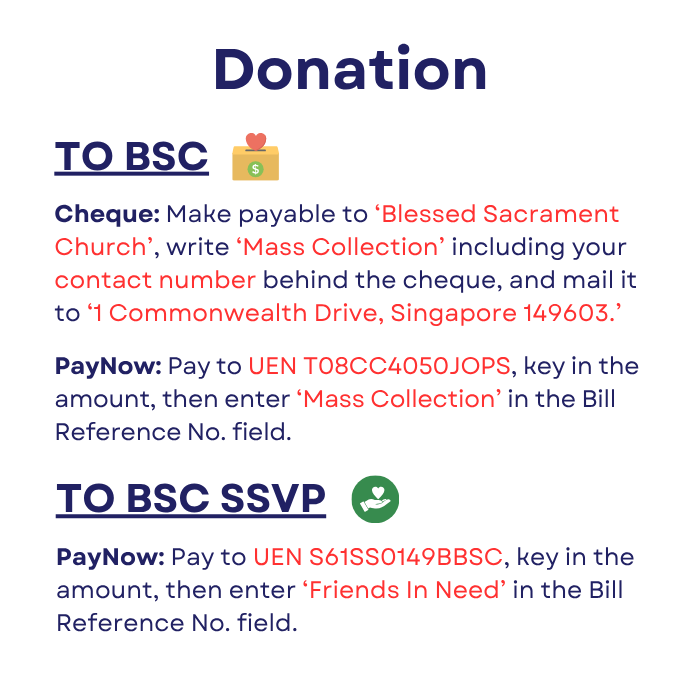 Donations10 How to donate to BSC and SSVP