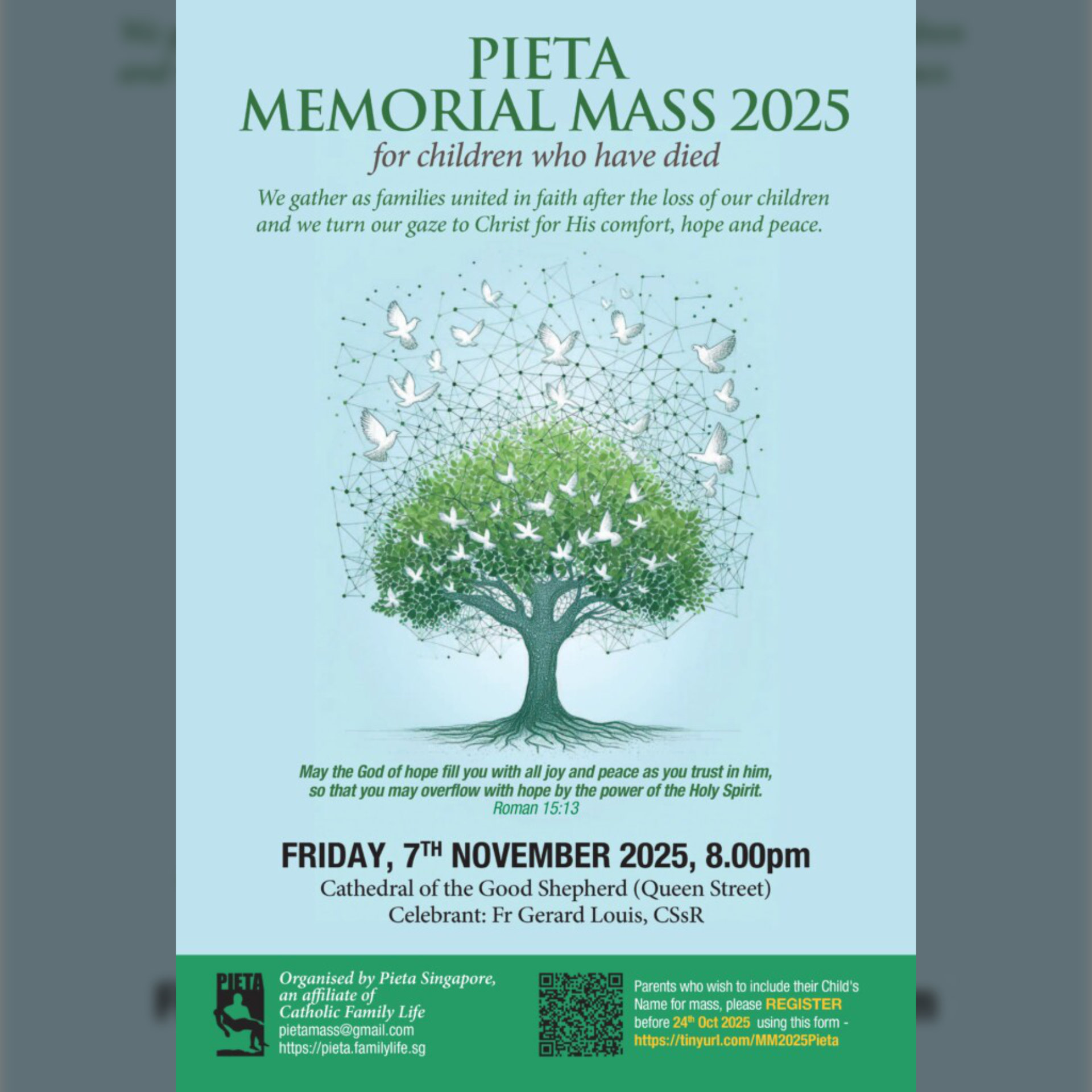 Pieta Memorial Mass on 7 Nov 2025