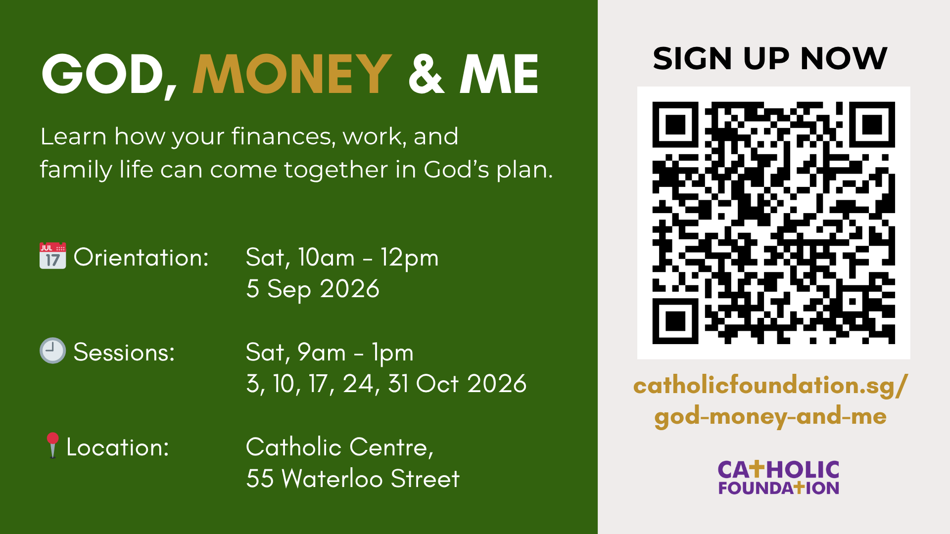 God, Money & Me 5 Sep 2026