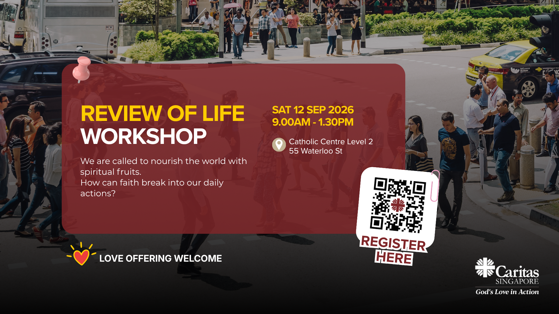 Review Of Life Workshop 12 September 2026